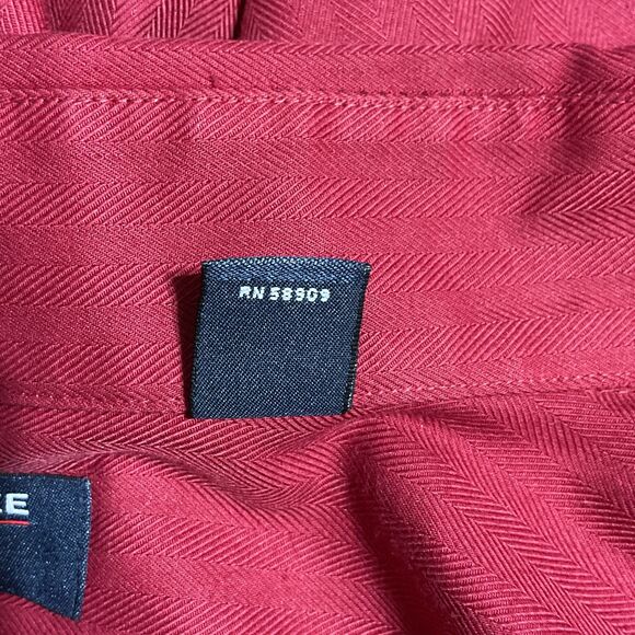 Roundtree & Yorke 3X Red Dress Shirt - Picture 9 of 9